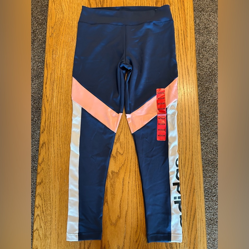 New Adidas Designed 2 Move Color-block 7/8 Leggings - Medium